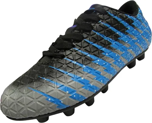 Vista 8 de Viazri Bolt FG - Zapatillas de fútbol para niño Negro/Rojo/Plateado