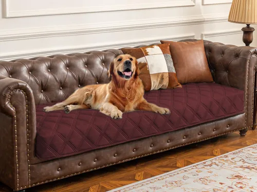 Vista 14 de Ameritex Funda impermeable para cama de perro, manta para mascotas con parte trasera antideslizante para muebles, cama, sofá
