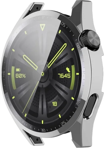 Vista 8 de Fundas protectoras de pantalla compatibles con Huawei Watch GT3, funda de TPU suave, accesorios para reloj inteligente, fundas TenCloud resistentes