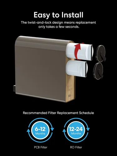 Vista 5 de Brio Reemplazo del filtro de agua de 3 etapas del PWB para el sistema de filtración ROSL700, ROSL700BLK, ROSL700WHT
