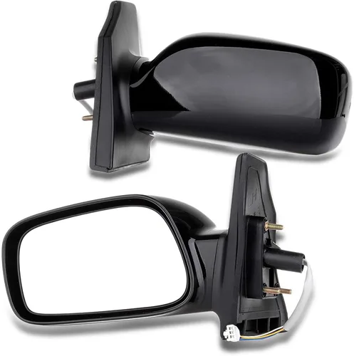Vista 24 de Conjunto de espejo lateral del conductor o del pasajero para Ford F150 F250 F350 plegable manual, sin calefacción, color negro liso, paquete de 1