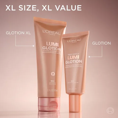 Vista 2 de L'Oréal Paris Maquillaje True Match Lumi Glotion, Potenciador de brillo natural, Iluminador resaltador, Gotas bronceadoras para un brillo bañado por
