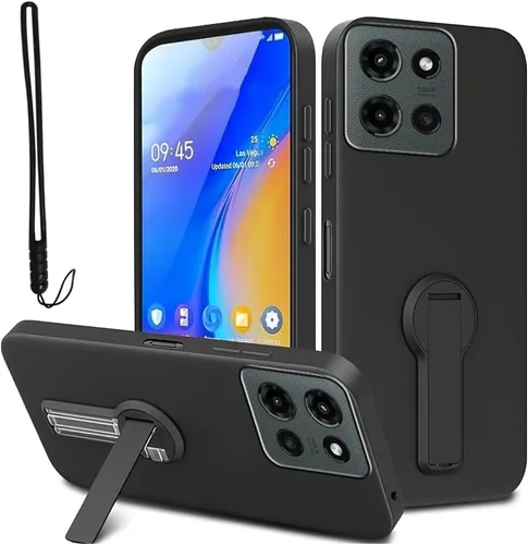 Vista 4 de Funda compatible con Motorola Moto G Power 2025, a prueba de golpes, delgada y suave, funda protectora de TPU con tarjetero y correa de muñeca