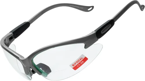 Vista 20 de Spits Eyewear Gafas de seguridad bifocales o inferiores de caza con varias opciones de lente y marco azul (blue frame)