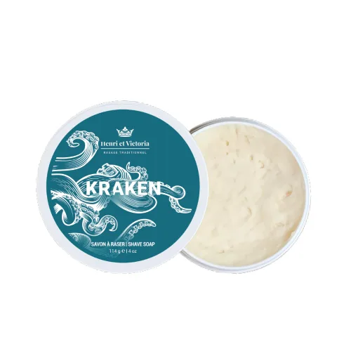 Vista 7 de Henri et Victoria Jabón de afeitar tradicional para hombres Fragancia Amande Afeitado suave, enjabona bien, aroma de larga duración Hecho