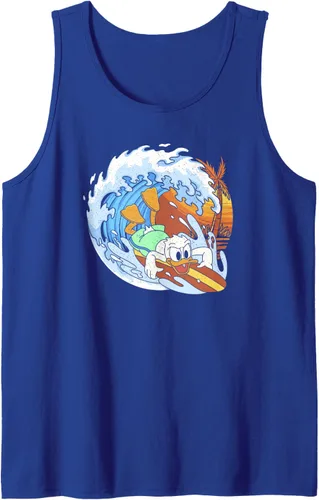Vista 11 de Disney Camiseta sin mangas de Mickey and Friends Donald Duck Surfing, Negro, S