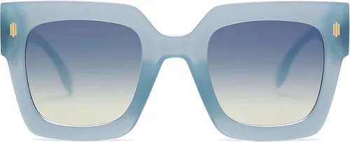 Vista 51 de SOJOS Gafas de sol cuadradas vintage de gran tamaño para mujer, estilo retro, de lujo, grandes, UV400 SJ2194