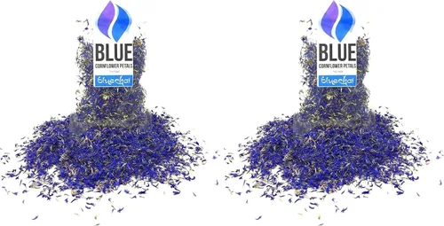 Vista 8 de Pétalos de aciano azul puro – 100% orgánicos, secos, cultivados en Alemania – Flores de hierbas naturales cultivadas orgánicamente para lactantes