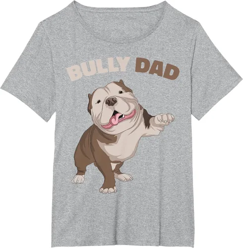 Vista 12 de American Bully Dad Dog Owner Father Funny Men T-Shirt Asphalt Grey