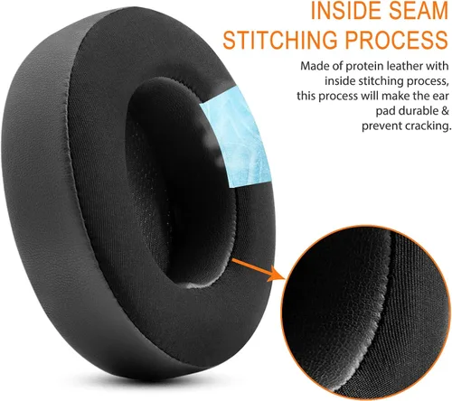 Vista 6 de GVOEARS Studio - Almohadillas de repuesto para auriculares inalámbricos con cable para Beats Studio 2 B0500 B0501/Studio 3 con cable, almohadillas