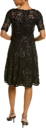 Vista 2 de Adrianna Papell Vestido midi de encaje bordado para mujer
