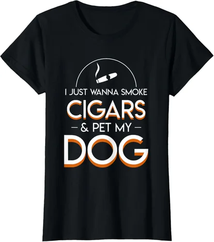 Vista 37 de Solo quiero fumar cigarros y mascotas a los amantes de los perros de mi perro, Negro, S