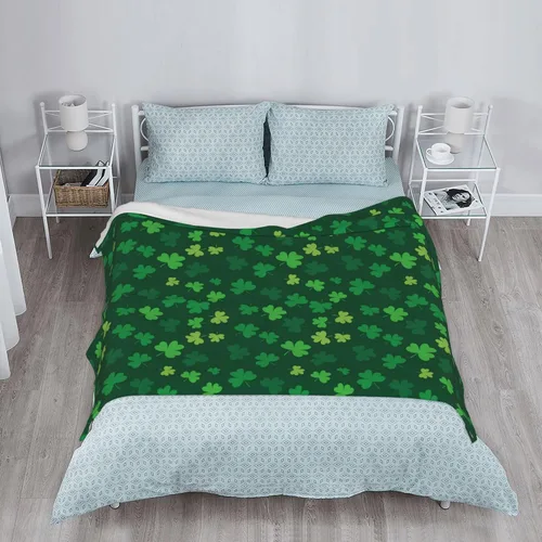 Vista 5 de Manta de lujo para el día de San Patricio, mullida, cálida y acogedora para sofá, cama y sala de estar, 40 x 30 pulgadas