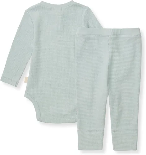 Vista 2 de Burt's Bees Baby Conjunto de body y pantalón para bebé, 100% algodón orgánico