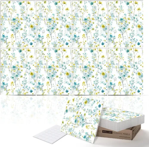 Vista 11 de PINWELIFE® Paneles acústicos de arte de pared, paneles absorbentes a prueba de sonido, para el hogar y la oficina, amortiguación decorativa