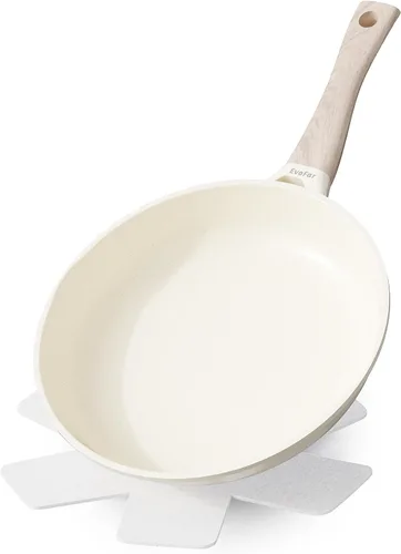 Vista 8 de Sartén de granito, sartenes antiadherentes de 8 pulgadas, sartenes antiadherentes ligeras para tortillas y huevos, utensilios de cocina no tóxicos