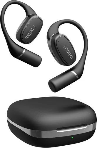 Vista 10 de Auriculares de oreja abierta, auriculares inalámbricos Bluetooth con 2 micrófonos, control táctil, cancelación de ruido ENC, auriculares deportivos