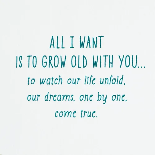Vista 3 de Tarjeta romántica de San Valentín Hallmark (Te amo por el resto de mi vida) para aniversario, amor, simplemente porque, y más