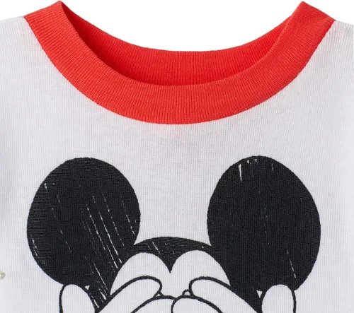 Vista 3 de Disney Pijama de algodón de Mickey Mouse de 4 piezas para bebé niño