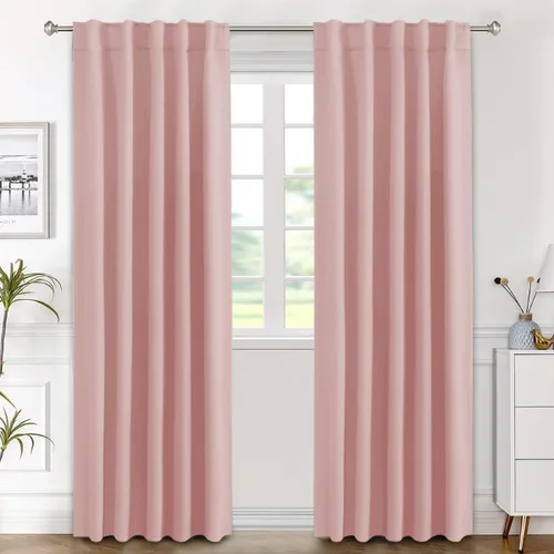 Vista 173 de H.VERSAILTEX Cortinas Opacas con Aislamiento Térmico, Paneles de Tratamiento de Ventanas que Oscurecen la Habitación, Cortinas Opacas para Sala