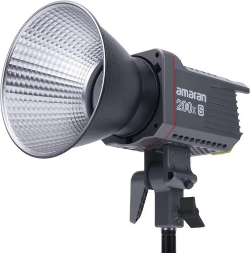 Vista 2 de Luz de video Amaran 200X S COB, luz de fotografía de 200W de salida con montaje Bowens, control de aplicación, 9 efectos de iluminación