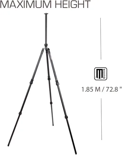 Vista 2 de 3 Legged Thing Charles 2.0 Sistema de trípode de aluminio – Trípode de cámara ajustable con 3 patas desmontables para conversión de monopié