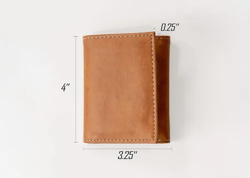 Vista 6 de Rico Industries Billetera marrón con grabado láser de la NFL, Baltimore Ravens, Trifold