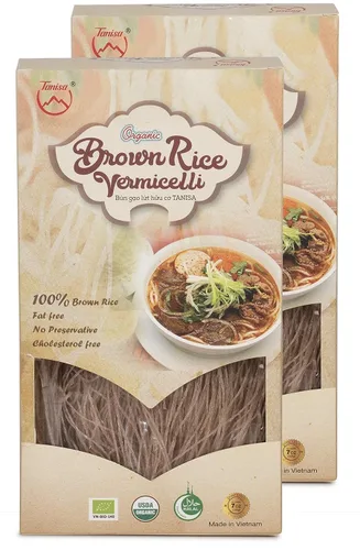 Vista 6 de TANISA - Fideos de fideos orgánicos de arroz integral Grano entero, sin gluten – Pho, Pad Thai, Bun Bo Hue & Spring Rolls – Vegano, sin