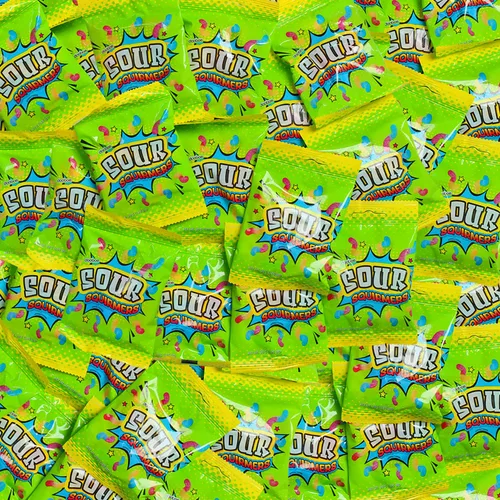 Vista 3 de Dooboe Paquete a granel de gusanos de gomita agria de tamaño completo, 40 paquetes (bolsas de clavija de 1.06 oz), envueltos individualmente