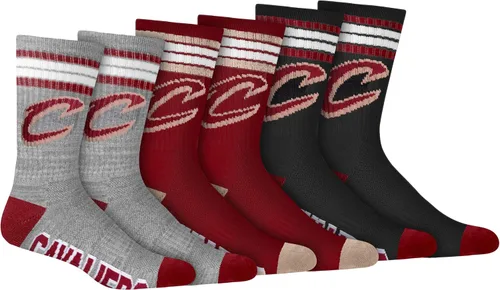 Vista 18 de Ultra Game Men's NBA Official Athletic Cushioned Secure Fit Team Crew Socks-3 Pack