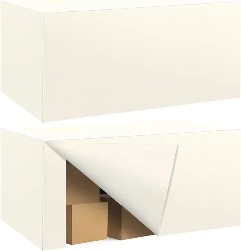 Vista 75 de Paquete de 2 manteles ajustados para mesa rectangular de 4 pies, 48 x 24 pulgadas, cubiertas de mesa verde manzana, tela de poliéster resistente al