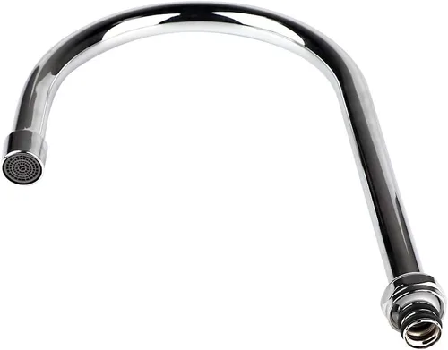 Vista 3 de COOLWEST Caño giratorio de cuello de cisne de 8 pulgadas para grifo de fregadero de cocina comercial, boquilla giratoria de 2.2 GPM, piezas