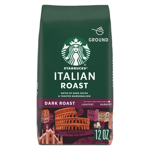 Vista 15 de Starbucks Café de tierra asado oscuro asado francés, bolsa de 28 onzas Café molido 100% arábigo; tostado francés tostado oscuro; 1 bolsa, 28 onzas