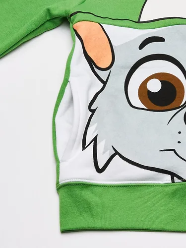 Vista 4 de Paw Patrol Sudaderas con capucha con cremallera para niños pequeños, Verde
