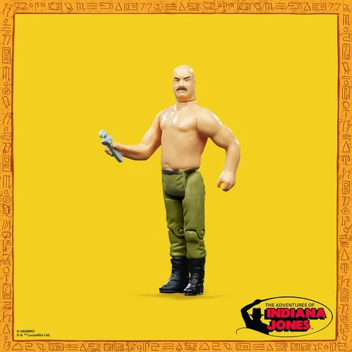 Vista 3 de Indiana Jones and The Raiders of The Lost Ark Retro Collection - Figura de acción mecánica alemana, 3.75 pulgadas, juguetes para niños a partir de 4