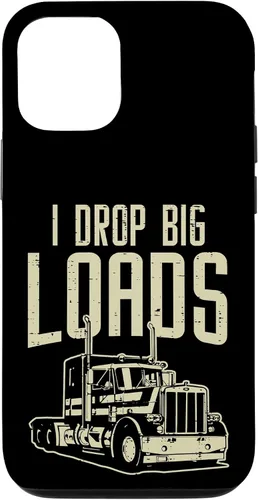 Vista 28 de I Drop Big Loads Semi Truck Truck Driver Trucker - Funda de regalo para iPhone 17
