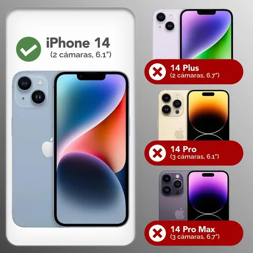 Vista 2 de GONEZ Funda magnética para iPhone 14, compatible con Magsafe, con protector de pantalla + protector de cámara, forro de microfibra antiarañazos Azul