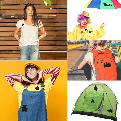 Vista 4 de 10 hojas de parches de reparación autoadhesivos de nailon para chaquetas de plumón, tienda, bolsa, kit de parches de reparación de ropa