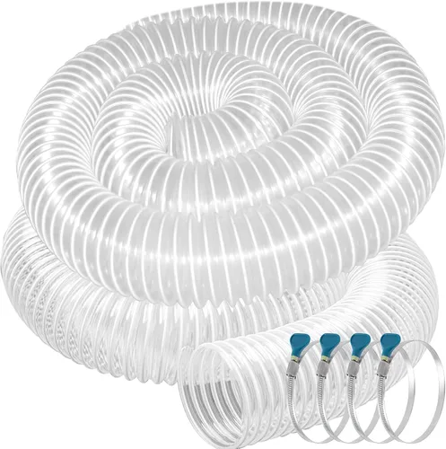 Vista 8 de PVC Dust Collection Hose 2.5" x 10',Black