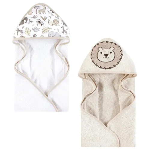 Vista 12 de Hudson Baby Toalla con capucha unisex de algodón con cara de animal para bebé, cocodrilo, talla única