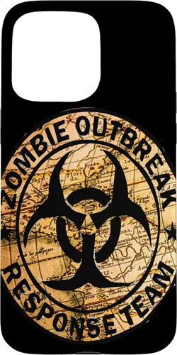 Vista 28 de iPhone 16 Funny Halloween Apocalypse Outbreak Zombie Response Team Case