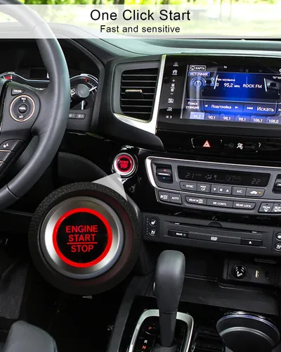 Vista 4 de Interruptor de arranque de encendido para modelos Honda Pilot Ridgeline Passport Ex/Ex-L 2016-2019, botón de arranque y parada para reemplazar