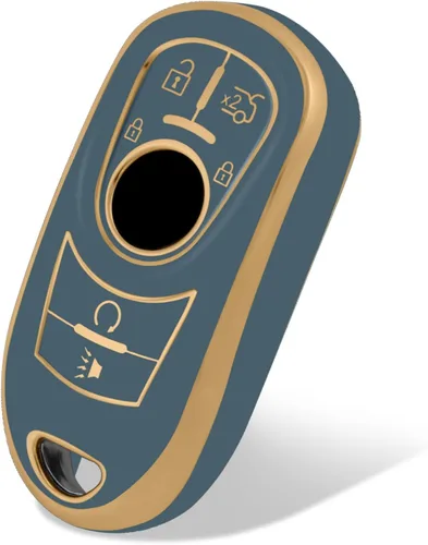 Vista 35 de Funda protectora inteligente de termoplástico con 4 botones para llave de Hyundai; funda compatible con los modelos Elantra, Ioniq, Sonata, Tucson