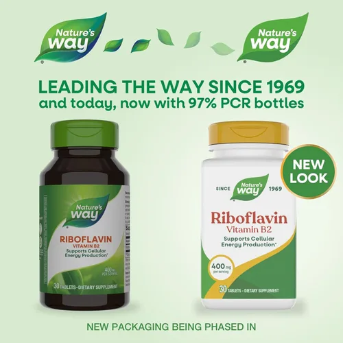 Vista 2 de Terapia enzimática Riboflavina Vitamina B2, 400 mg por porción