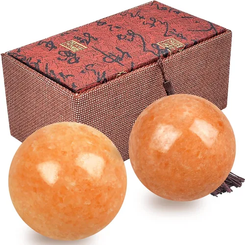 Vista 8 de Pelota de jade natural Baoding de 1.9 pulgadas para ejercicios de salud china, bolas de masaje para aliviar el estrés