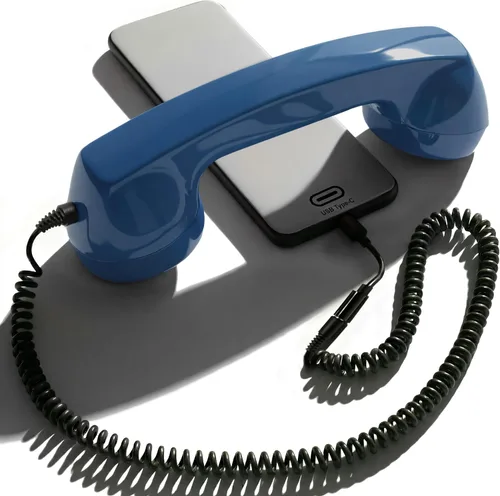 Vista 13 de Opis 60s Micro: Auricular retro para teléfono fijo/Auricular USB/Auricular para teléfono móvil/Receptor de teléfono para teléfono móvil/Auricular