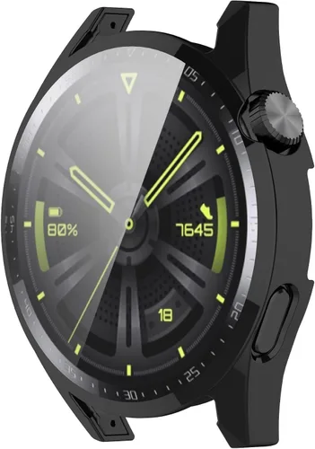 Vista 5 de Fundas protectoras de pantalla compatibles con Huawei Watch GT3, funda de TPU suave, accesorios para reloj inteligente, fundas TenCloud resistentes