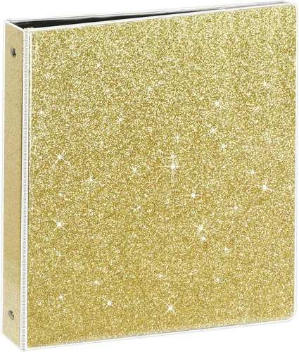 Vista 13 de NatureTouch Carpeta de 3 anillas, organizador con purpurina de 1 pulgada (10.5'' x 11.5'') con capacidad para 300 páginas tamaño carta de 8.5'' x
