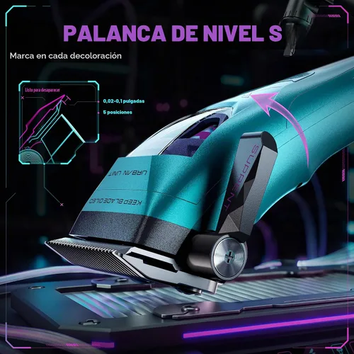 Vista 4 de SUPRENT Cortapelos profesionales X-Cyber para hombre