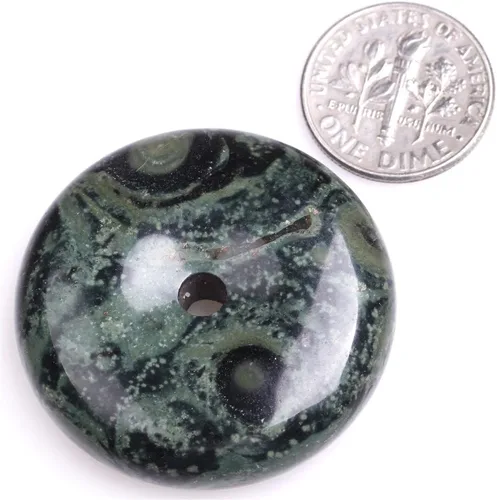 Vista 4 de Anillo de piedra arenisca círculo donuts perlas para hacer joyas naturales semipreciosas 0.984 in oro marrón JOE Forman